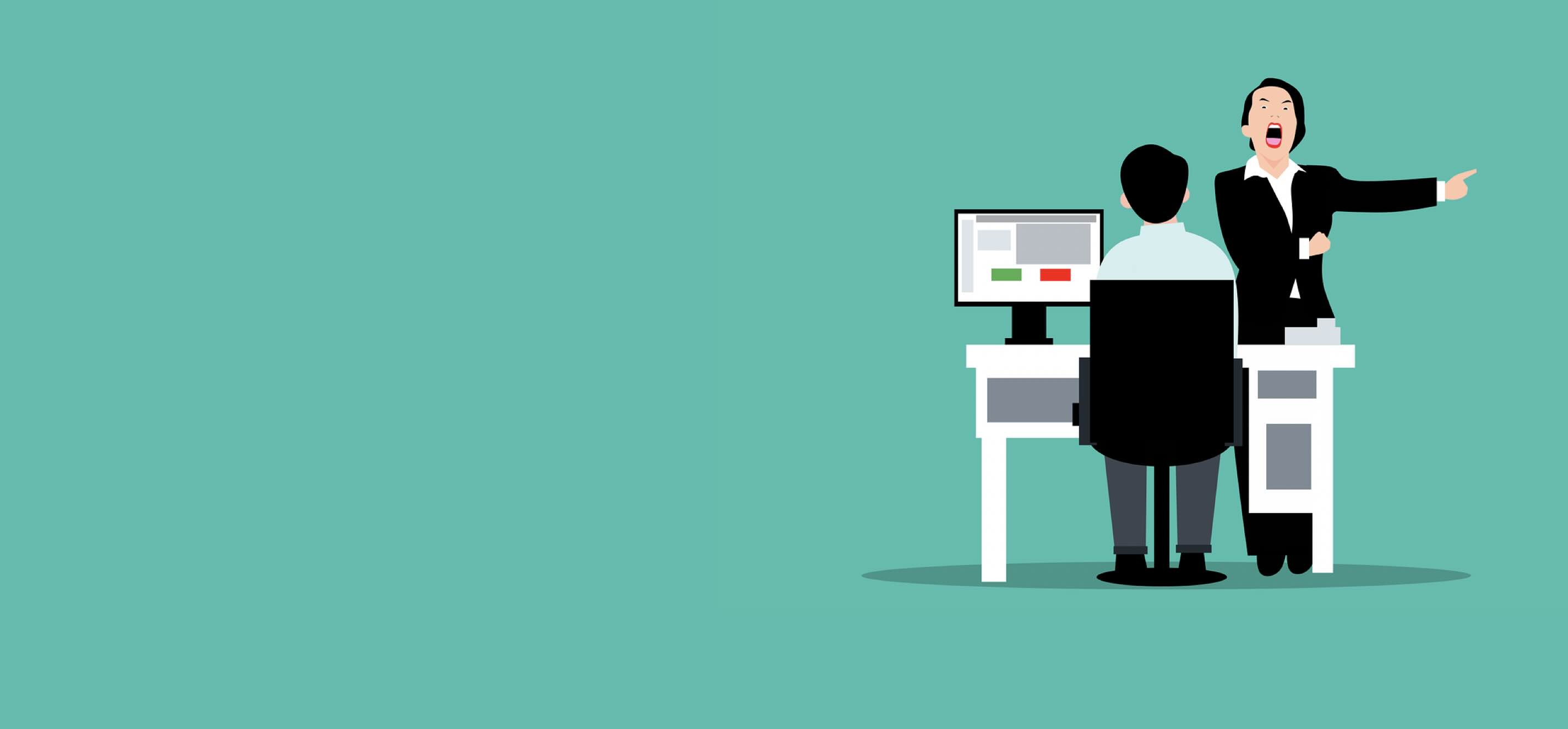 ¿Gritar a los empleados para que sepan quien es el jefe?