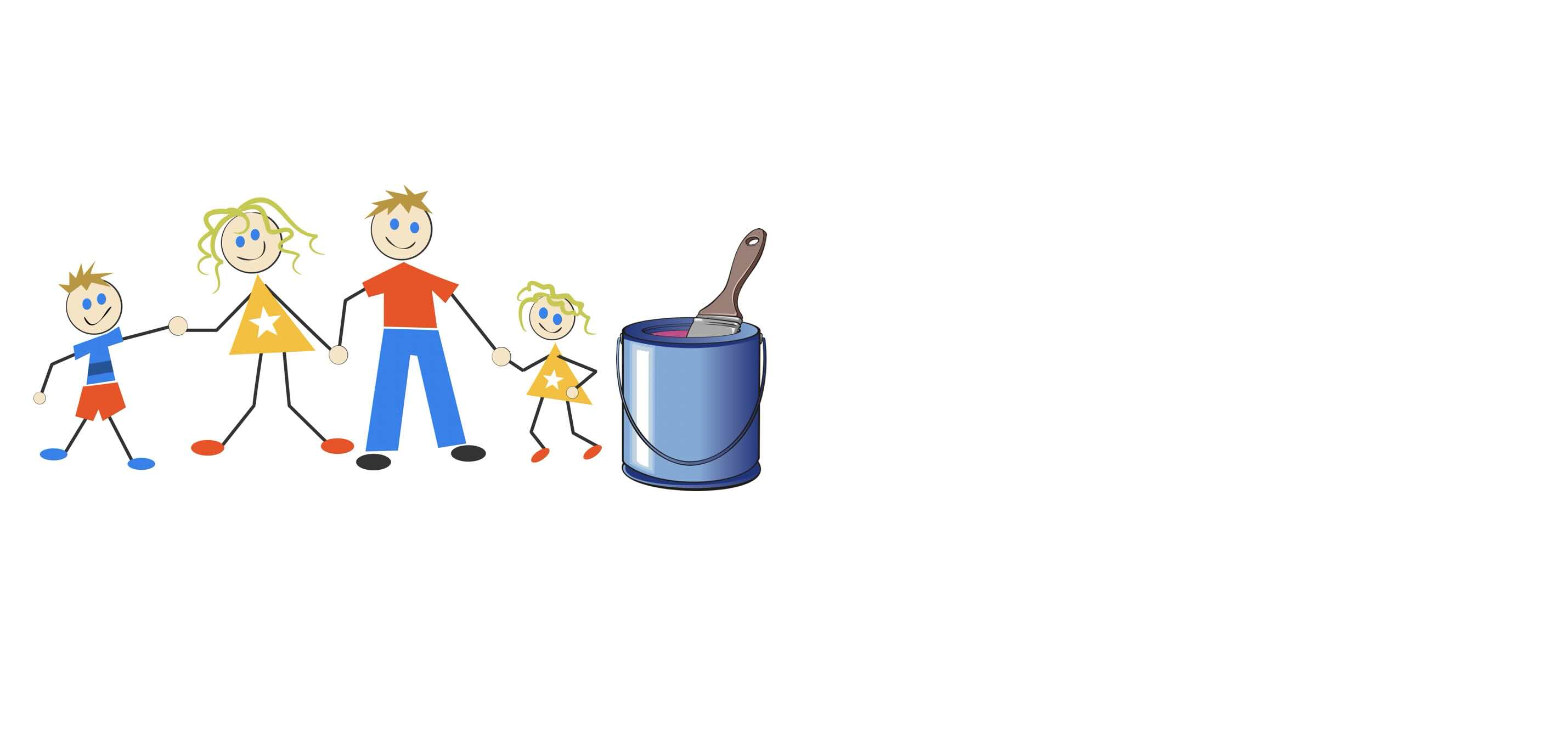 ¿Pintar la casa entre todos durante unas vacaciones?