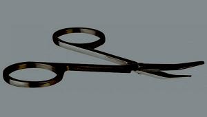 Primer plano de unas tijeras para cortarse las uÃ±as.