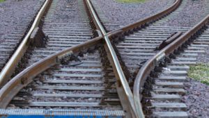 Vifurcacion de vias de tren
