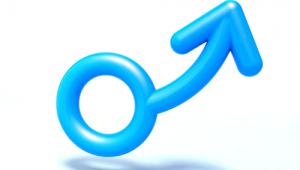 Simbolo del macho con la flecha para arriba