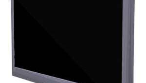 TV de plasma. Sobre fondo blanco